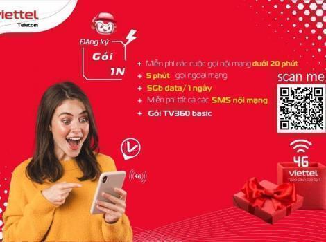 Đăng ký gói cước 4G Viettel 1 ngày 2025