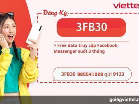 Đăng ký gói 4G Viettel Lướt Facebook không giới hạn dung lượng