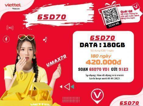 Gói cước Data 4G mạng Viettel 1 tháng giá rẻ nhất 2025