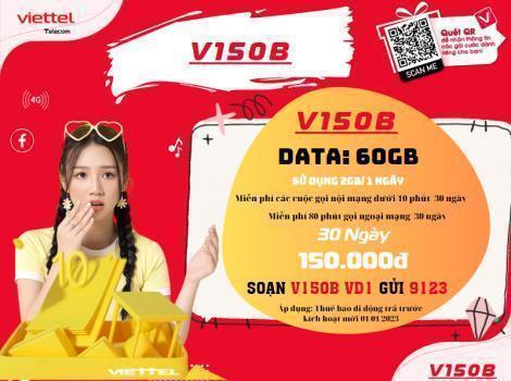 Đăng ký các gói 150K/ 1 tháng của Viettel