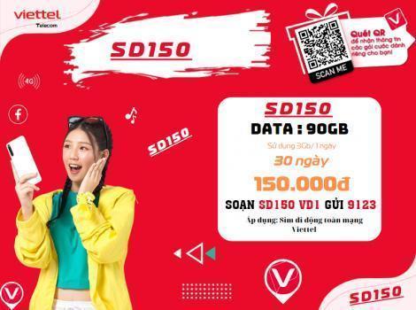 Các gói cước 4G 150K 1 tháng của Viettel Mới 2025