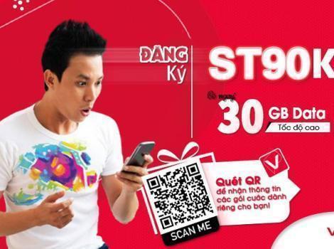 Đăng ký gói ST90K Viettel 30Gb+ Miễn phí Tiktok/ Tháng