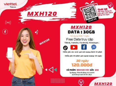 Gói cước Viettel miễn phí xem Youtube 1 tháng