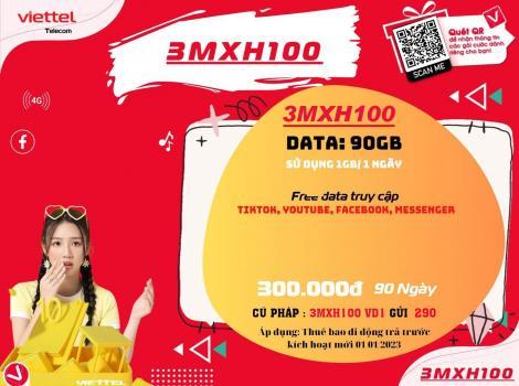 Gói cước 4G miễn phí mạng xã hội Viettel 2025.