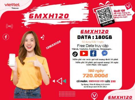 Gia hạn gói 4G Viettel 6 tháng ưu đãi nhất 2025