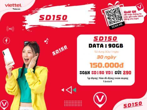 Gói cước 4G Viettel có 3Gb/ 1 ngày/ 30 ngày.