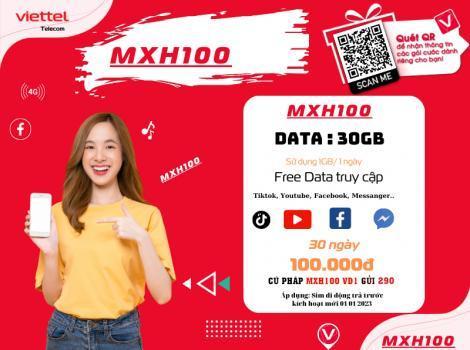 Đăng ký gia hạn gói 4G Viettel dùng Tiktok, Youtube, Facebook không giới hạn data