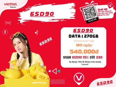 Đăng ký gói 4G Viettel 6 tháng không giới hạn dung lượng
