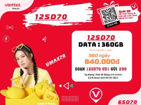 Đăng ký gói 4G Viettel 12 tháng không giới hạn dung lượng