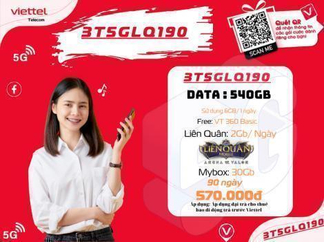 Đăng ký gói 5G Viettel Free game Liên Quân/ 1 tháng