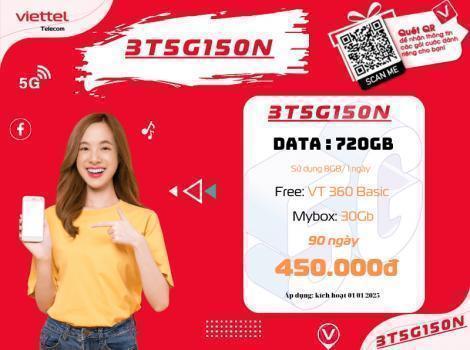 Đăng ký các gói 5G Viettel 3 tháng ưu đãi nhất 2025