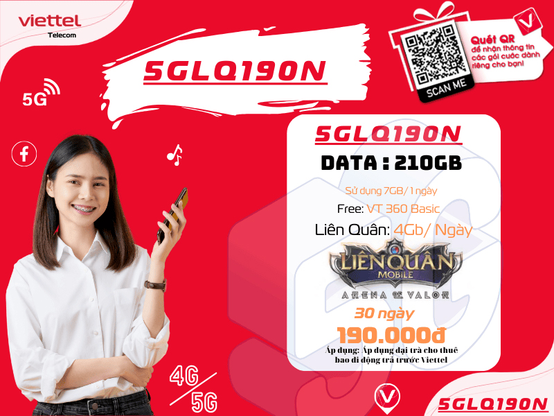 Gói 5GLQ190N Viettel