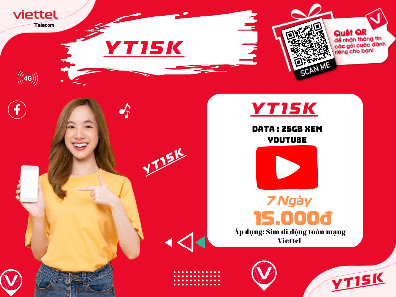 Gói YT15K Viettel
