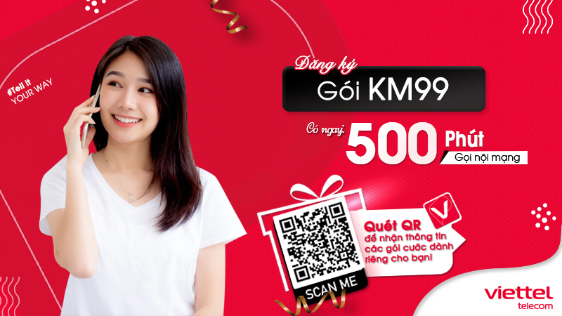 Gói cước km99 của Viettel