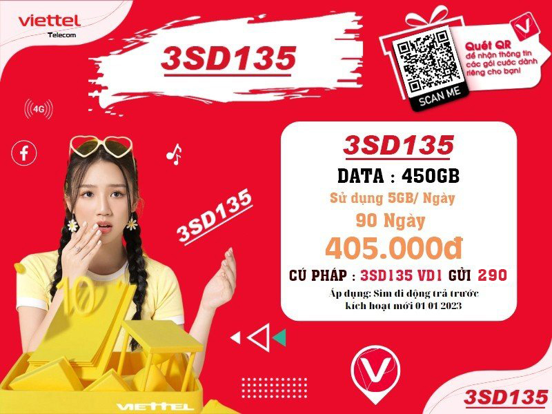 Gói 3SD135 Viettel