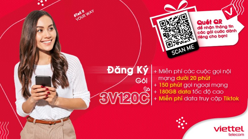 Gói 3v120c của Viettel