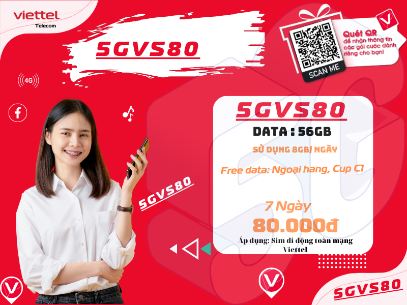 Gói 5GVS80 Viettel