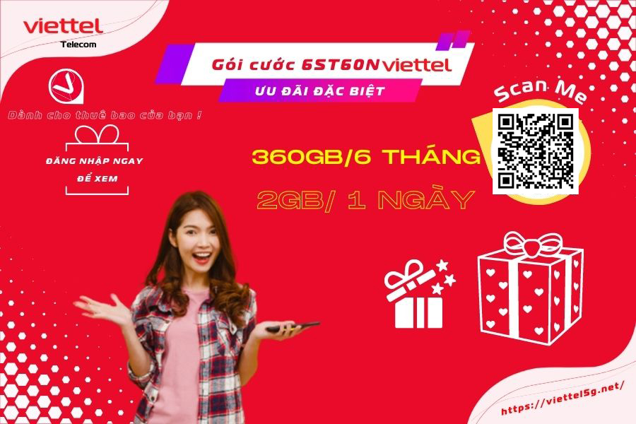 Gói cước 6st60n Viettel