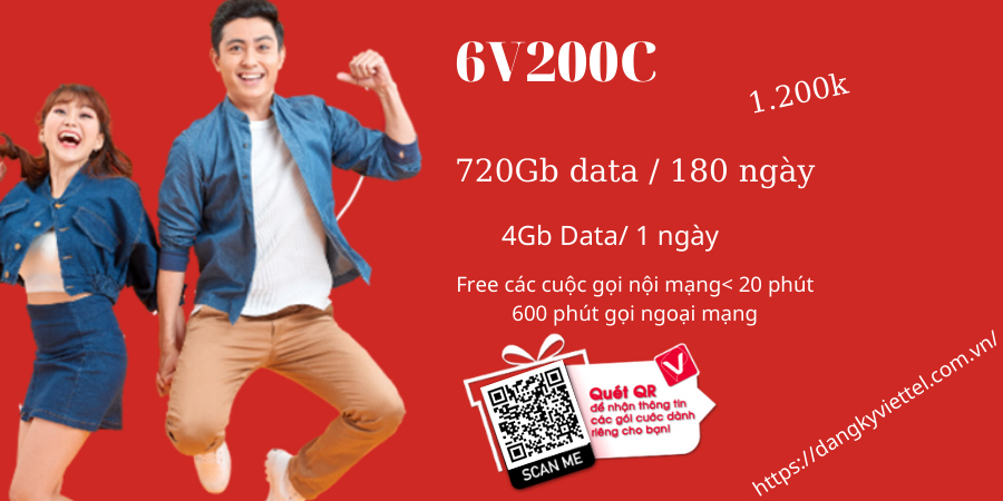 Gói 6v200c Viettel