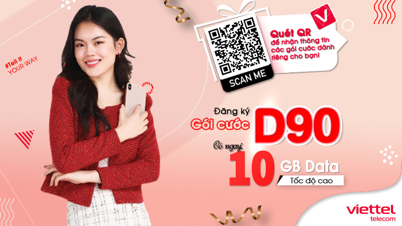 Gói cước d90 Viettel