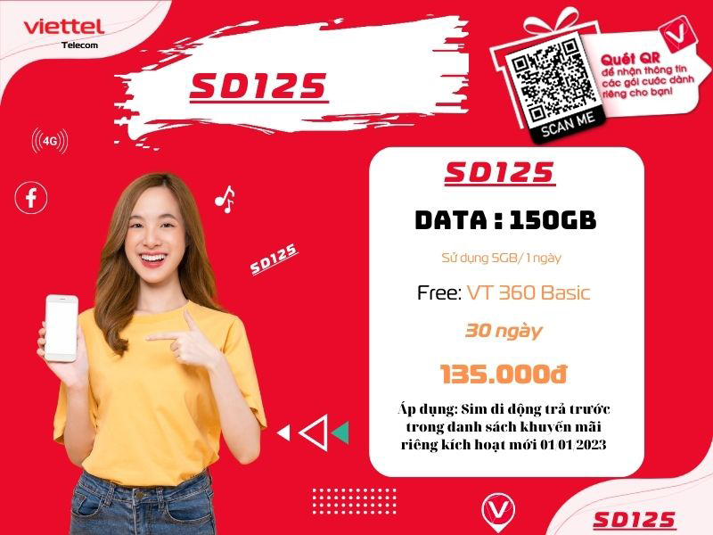 Gói SD125 Viettel