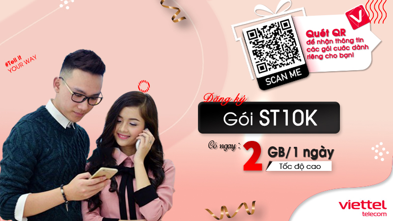 Gói cước st10k Viettel