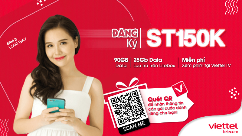 Gói cước st150k Viettel