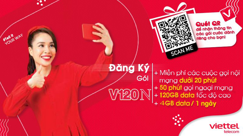 Gói cước v120n Viettel