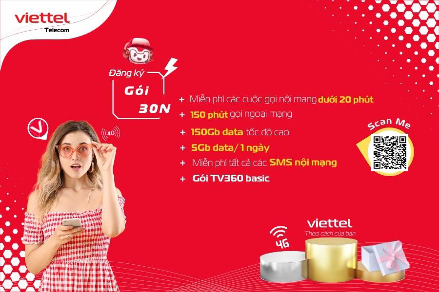 Gói cước 30n Viettel