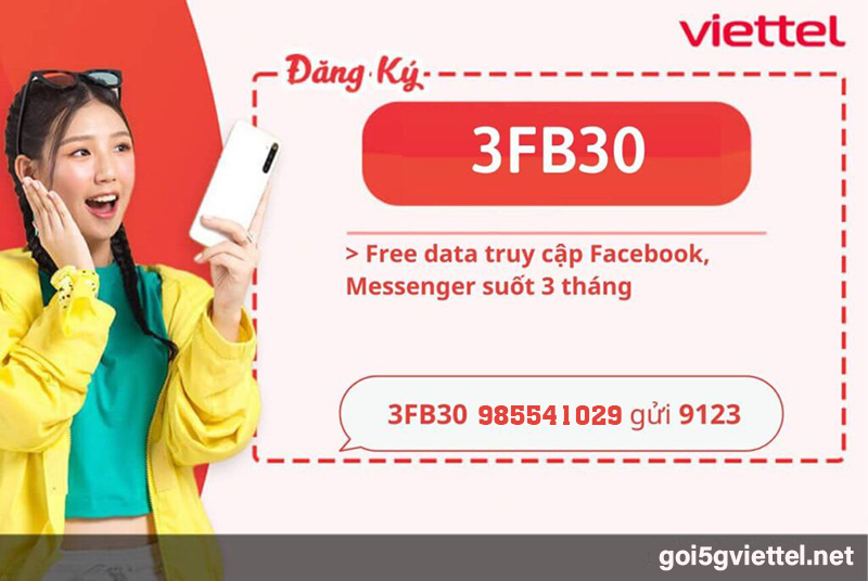 Gói cước 3fb30 Viettel