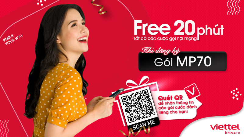 Gói cước MP70 của Viettel