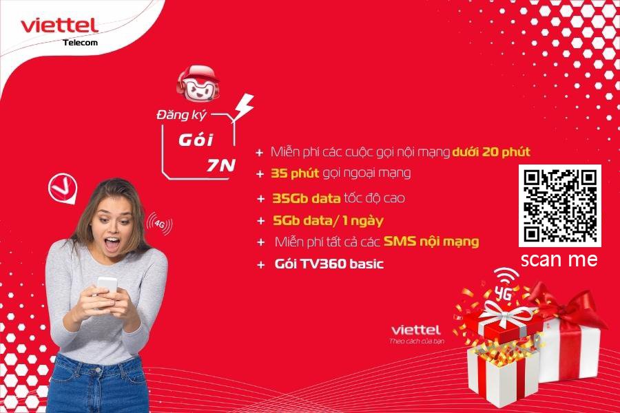 Gói cước 7n Viettel