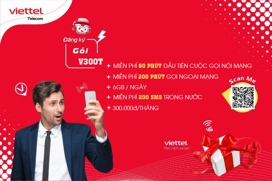 Gói cước v300t Viettel