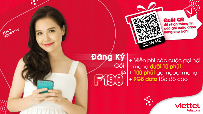 Gói cước F190 Viettel