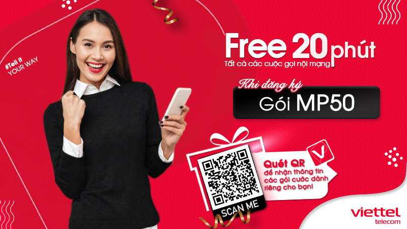 Gói cước 4G MP50 Viettel