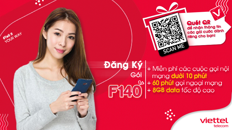 Gói cươc f140 của Viettel