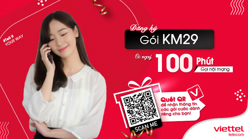 Gói cước km29 Viettel