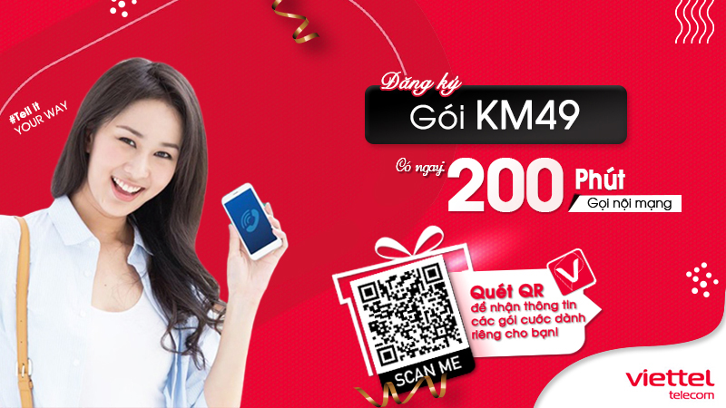 Gói cước KM49 của Viettel