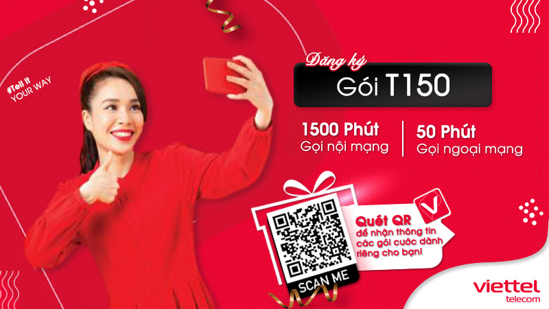 Gói cước t150 của Viettel