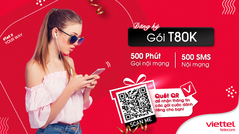 Gói cước T80K của Viettel