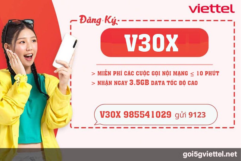 Gói cước v30x Viettel