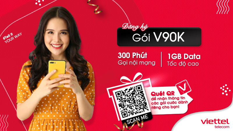 Gói cước V90K của Viettel
