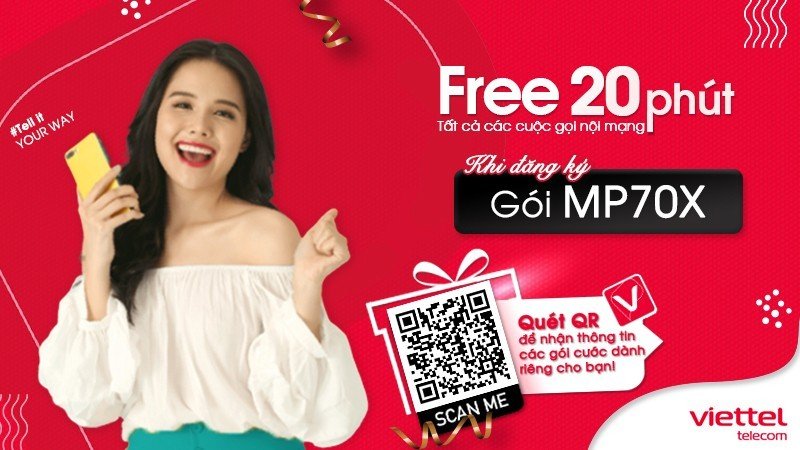 Gói cước mp70x Viettel