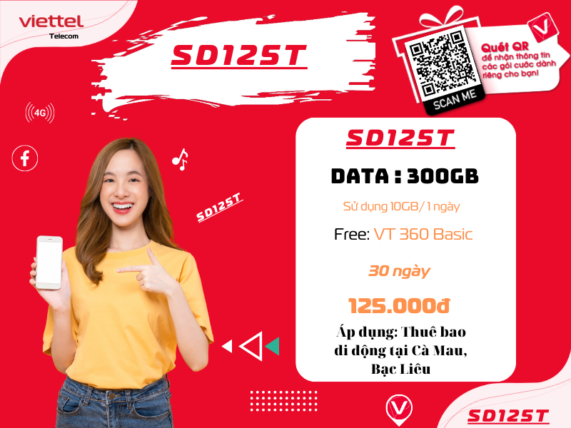 Gói SD125T Viettel