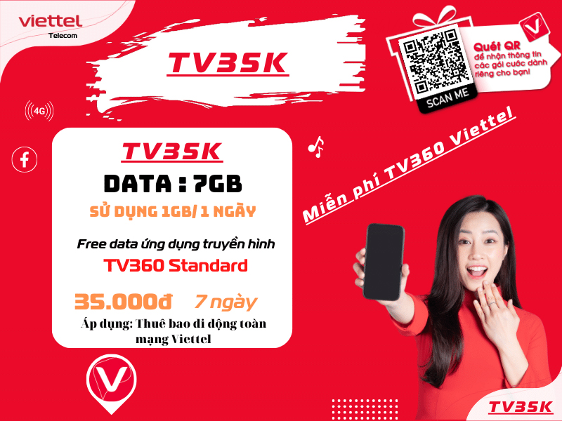 Gói cước TV35K của Viettel