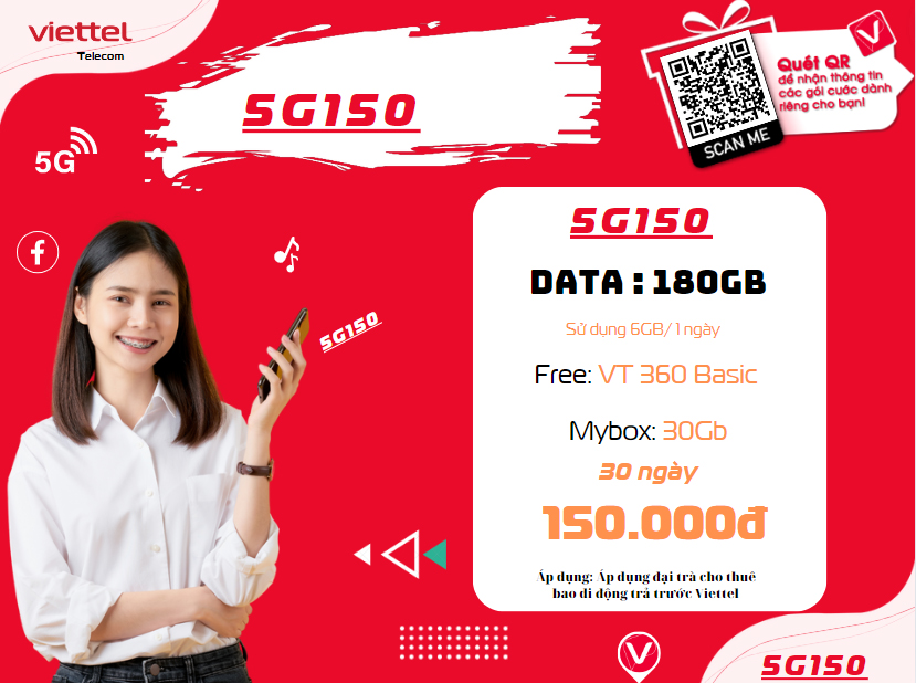 Gói cước 5G150 Viettel