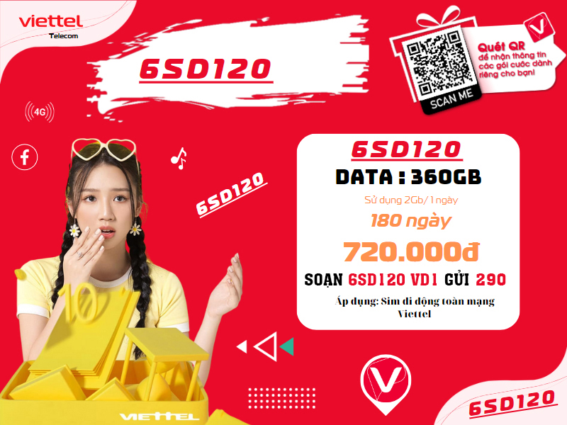 Gói cước 6 tháng của Viettel