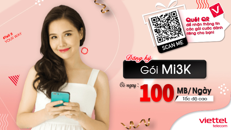 Gói cước mi3k Viettel