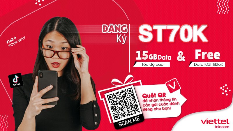 Gói cước st70k Viettel